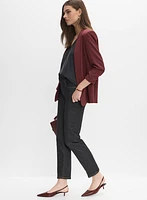 Contrast Stitch Straight-Leg Jeans