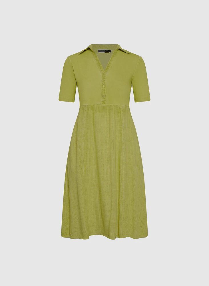 Robe à col chemisier