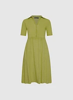 Robe à col chemisier