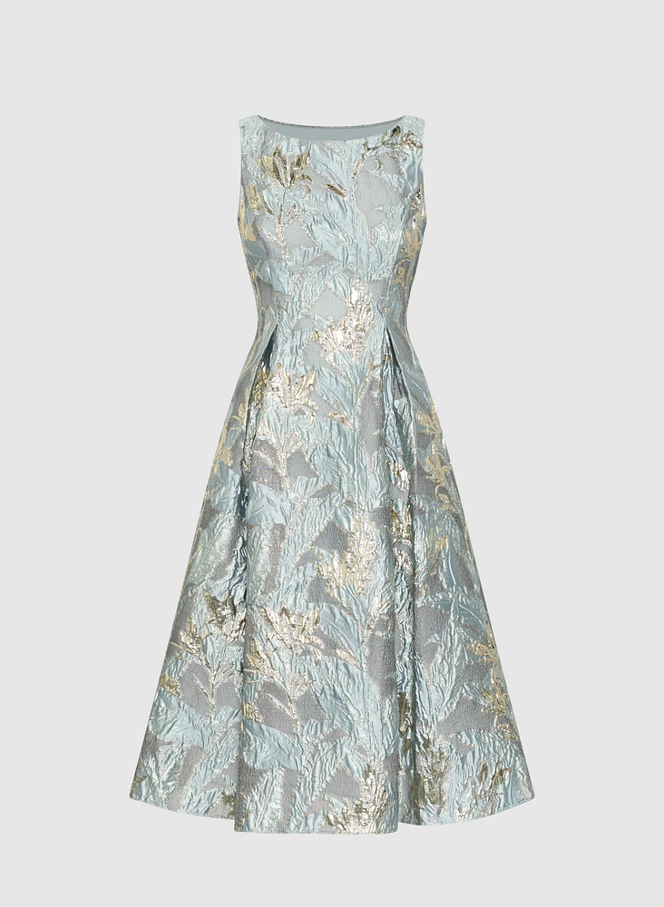 Floral Jacquard Dress