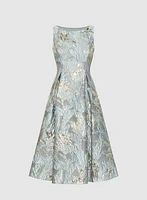 Floral Jacquard Dress