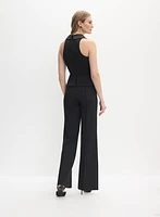 Adrianna Papell - Tuxedo Vest Jumpsuit