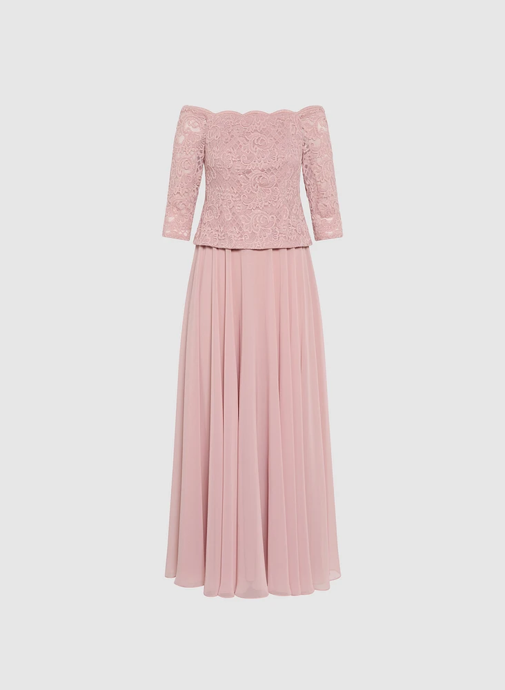 Lace & Chiffon Dress