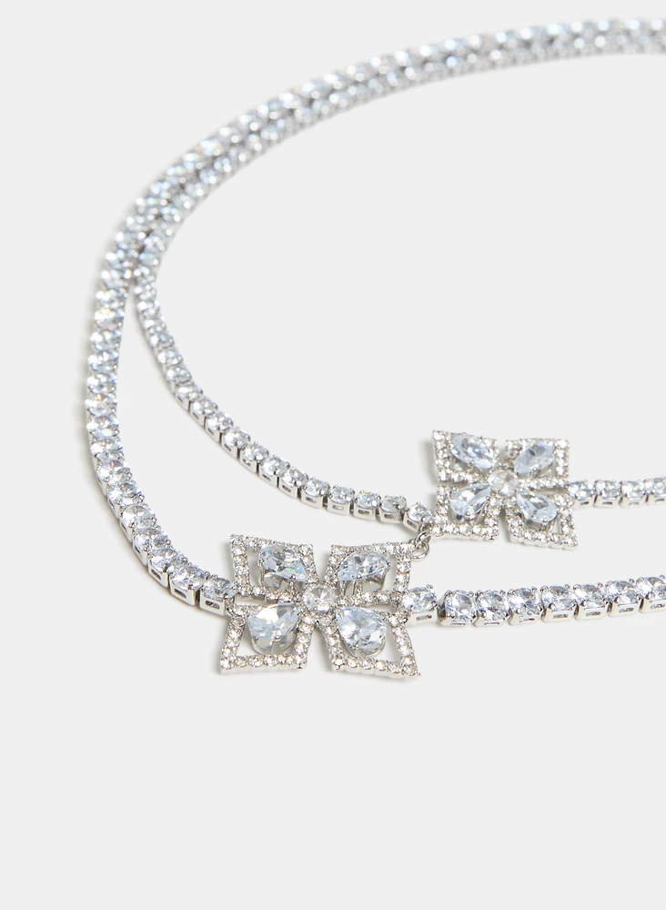 Layered Cubic Zirconia Necklace