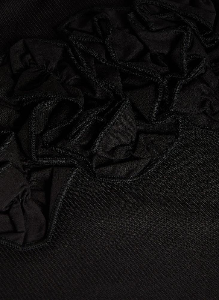 Haut à rosettes