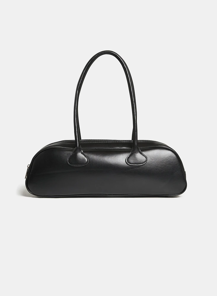 Vegan Leather Baguette Bag