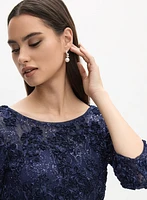 Robe de soirée à broderies