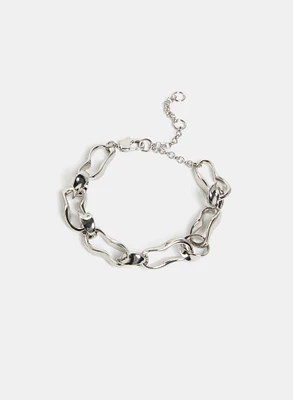 Bracelet en chaîne à formes irrégulières