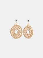 Boucles d'oreilles pendantes circulaires