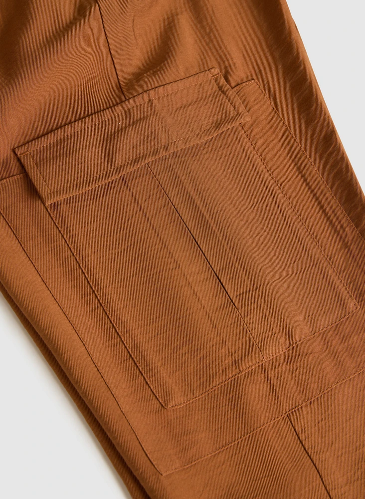 Pantalon à enfiler poches cargo