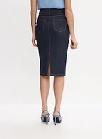 Jupe crayon en jean