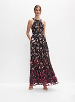 Robe à broderies florales