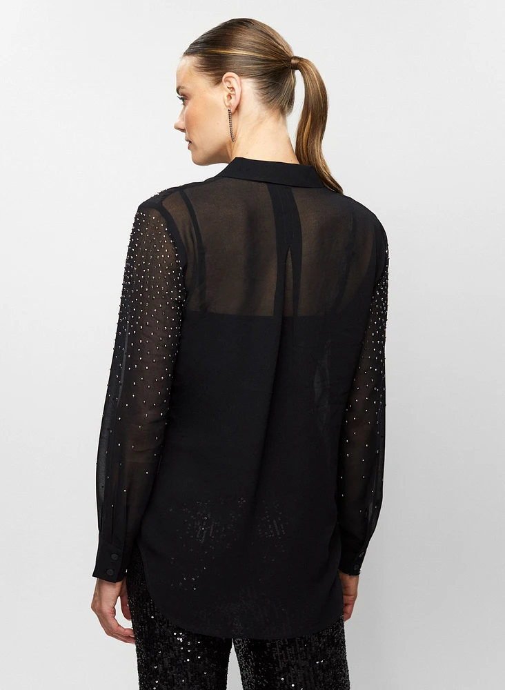 Stud Detail Blouse
