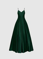 Robe de soirée en satin