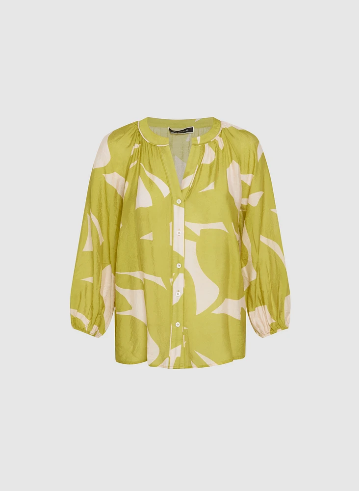 Blouse à motif abstrait