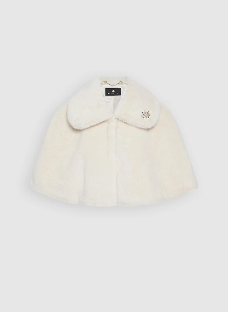 Cape en fausse fourrure