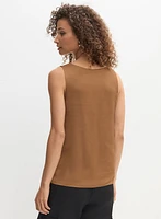 Essential V-Neck Satin Tank Top