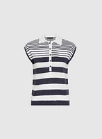 Striped Collar Sweater