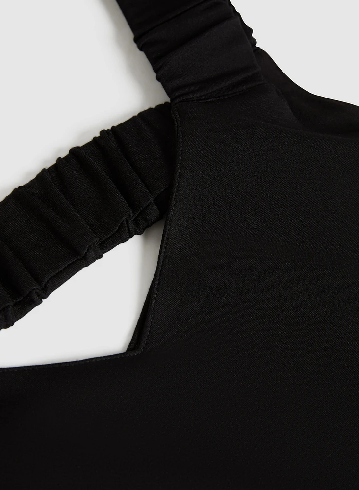 Ruched Strap Top