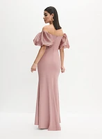 Bouffant Sleeve Dress
