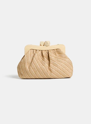 Woven Canvas Clutch