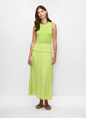 Camisole en tricot et jupe longue