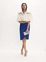 Cape en fausse fourrure