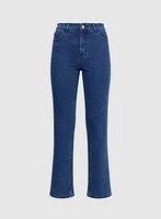 Embellished Straight-Leg Jeans