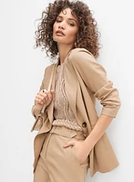 Blazer en lin extensible