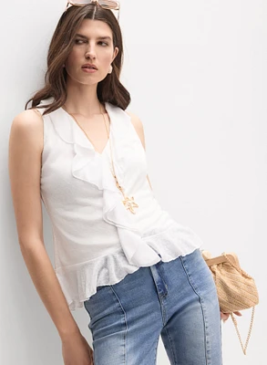 Ruffle Detail Top