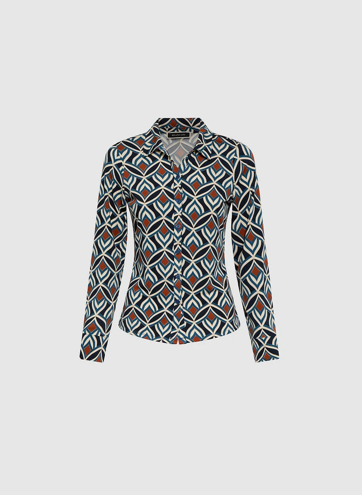 Abstract Print Top