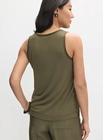 Satin Front Tank Top