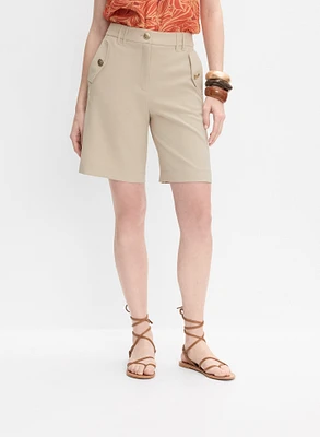 Short bermuda à boutons