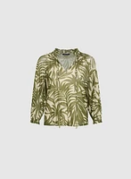 Leaf Print Top