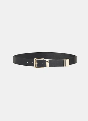 Ceinture à boucle carrée