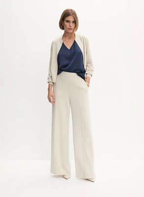 Veste aviateur et pantalon à jambe large