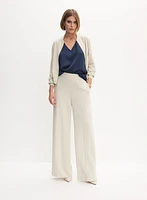 Veste aviateur et pantalon à jambe large