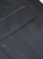 Pantalon cargo en satin à jambe large