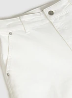 Patch Pocket Wide-Leg Jeans