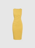 Robe sans manches à plis