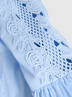 Crochet Balloon Sleeve Blouse