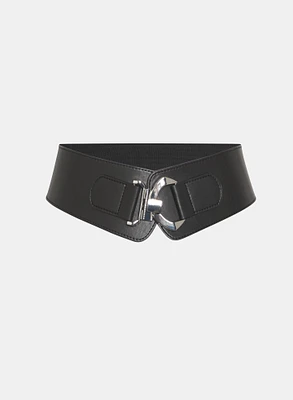 Vegan Leather Elastic Belt