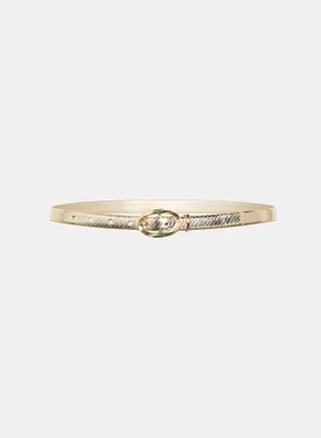 Snake Textured Belt