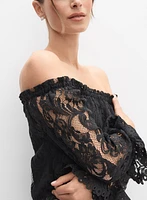Lace & Crepe Jumpsuit