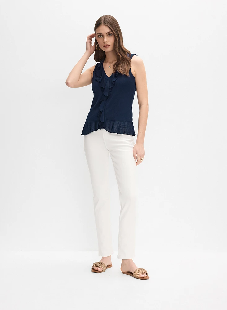 Ruffle Detail Top