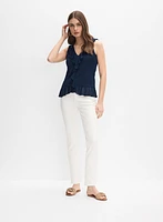 Ruffle Detail Top