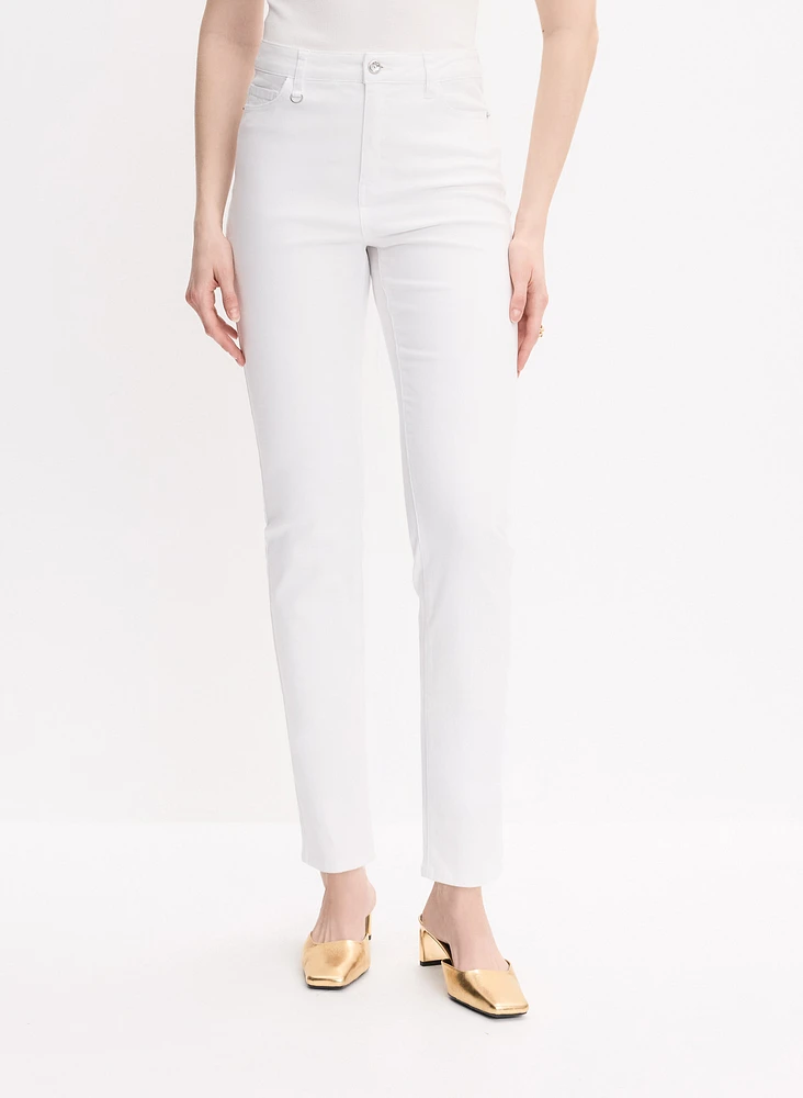 Straight-Leg Ankle Jeans