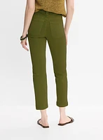Cropped Straight-Leg Jeans