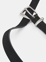 Ceinture en cuir à embout métallique