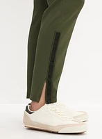 Pantalon à jambe étroite ourlet fendu